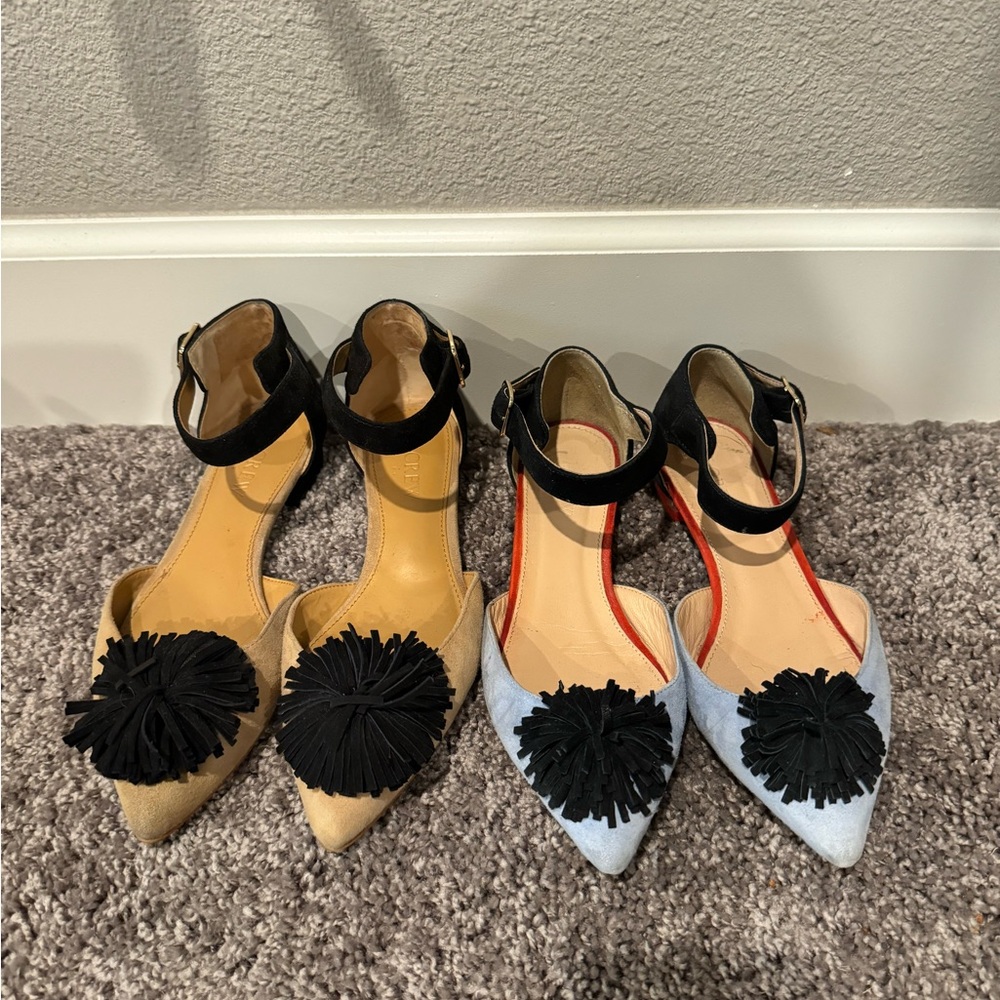 J.Crew Pom Pom Flats Lot